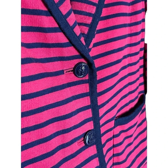 TALBOTS WOMEN’s Size Large Petite PL BLAZER JACKET 3/4 Sleeve Anchor Buttons - Picture 8 of 9